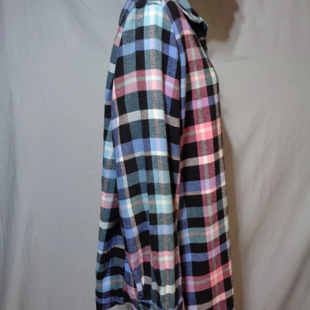 Woman Within flannel shirt size L(18/20) - Picture 3 of 9